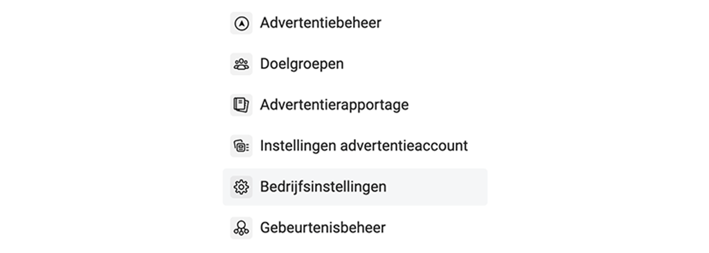 Stap 2 - advertentieaccount rechten verlenen